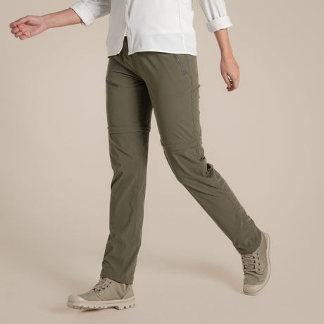 Craghoppers NosiLife Pro III Womens Convertible Trousers Pants (REGULAR) in Wild Olive