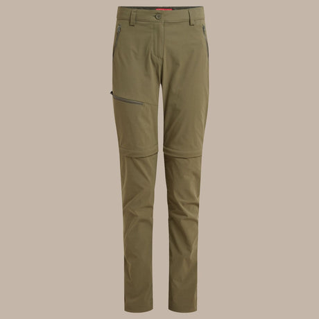 Craghoppers NosiLife Pro III Womens Convertible Trousers Pants (REGULAR) in Wild Olive