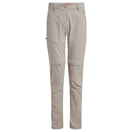 Craghoppers NosiLife Pro III Womens Convertible Trousers Pants Regular - Soft Mushroom
