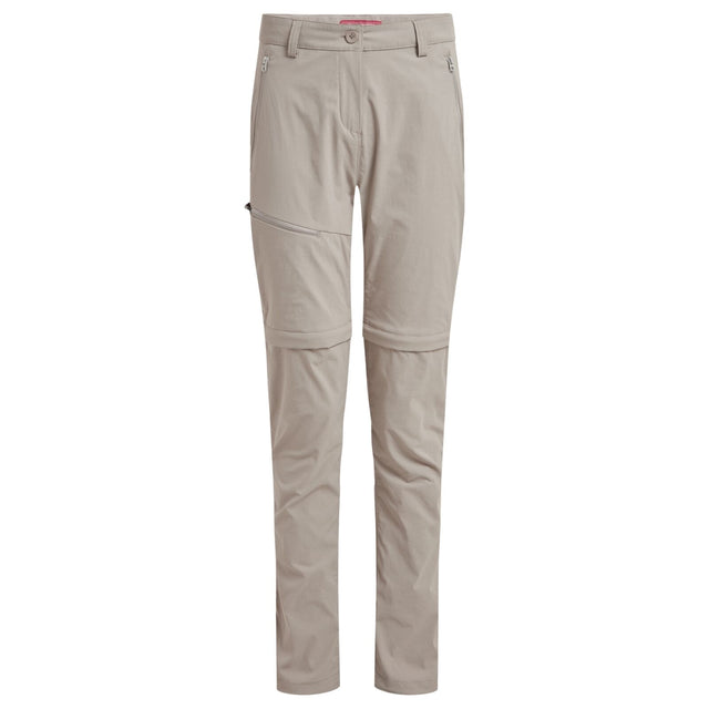 Craghoppers NosiLife Pro III Womens Convertible Trousers Pants Regular - Soft Mushroom