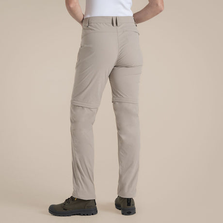 Craghoppers NosiLife Pro III Womens Convertible Trousers Pants Regular - Soft Mushroom