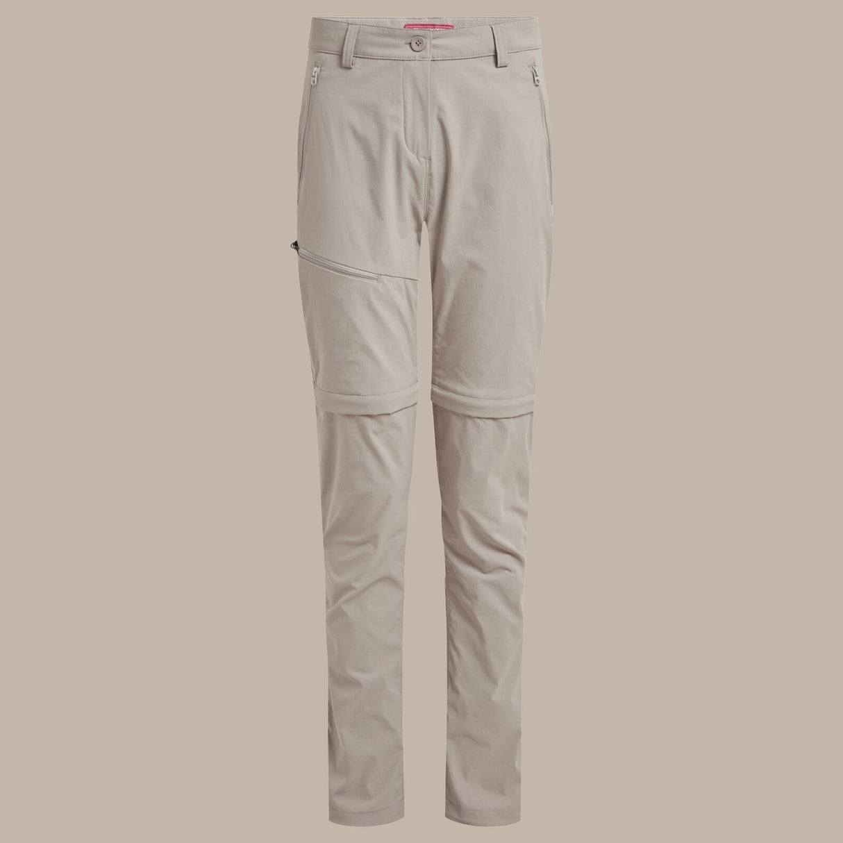 Craghoppers NosiLife Pro III Womens Convertible Trousers Pants Regular - Soft Mushroom