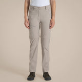 Craghoppers NosiLife Pro III Womens Convertible Trousers Pants Regular - Soft Mushroom