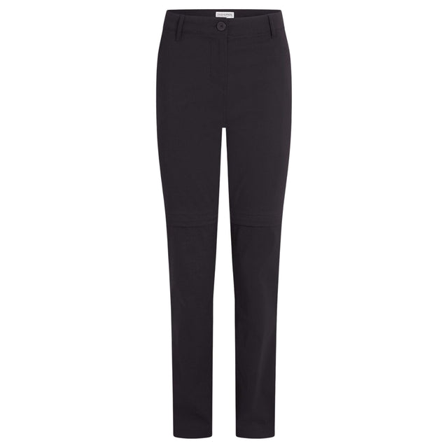 Craghoppers Kiwi Pro III Convertible Womens Trousers Pants (REGULAR) in Black
