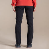 Craghoppers Kiwi Pro III Convertible Womens Trousers Pants (REGULAR) in Black
