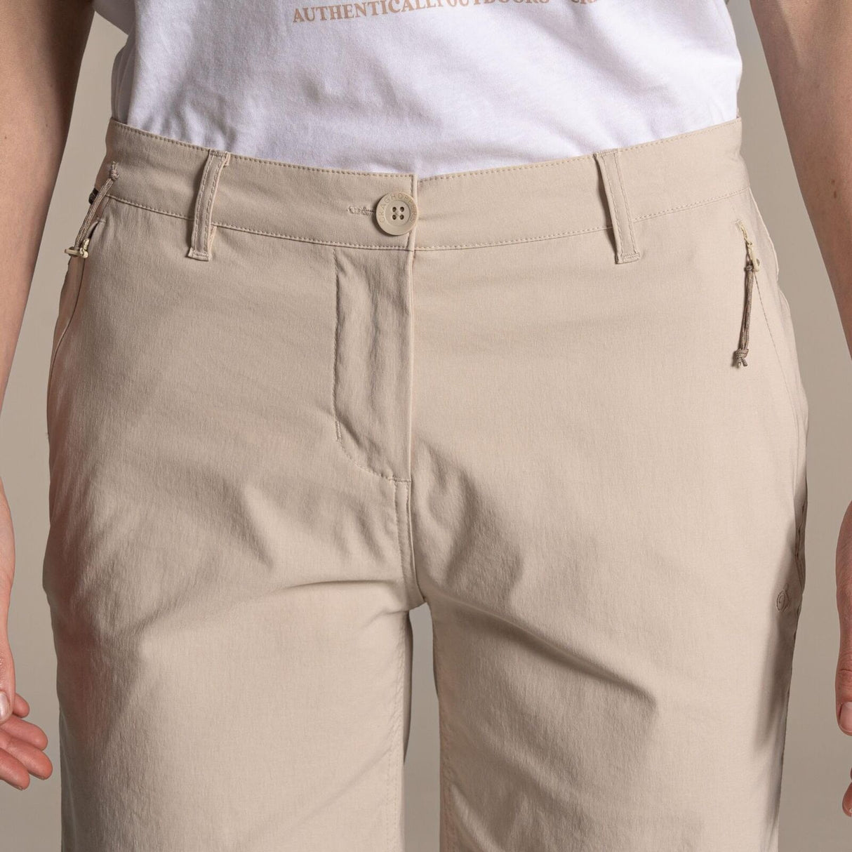 Craghoppers Womens Kiwi Pro III Walking Shorts UPF 50+ Hiking in Oyster