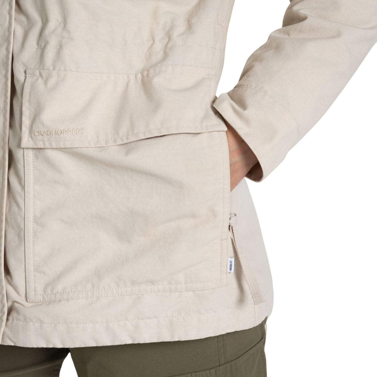 Craghoppers Womens Adventure II Anti-Insect UPF 50+ Travel Jacket in Stone