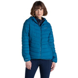 Craghoppers Womens Compresslite IX Hooded Insulating Jacket in Porcelain/Blue - 16