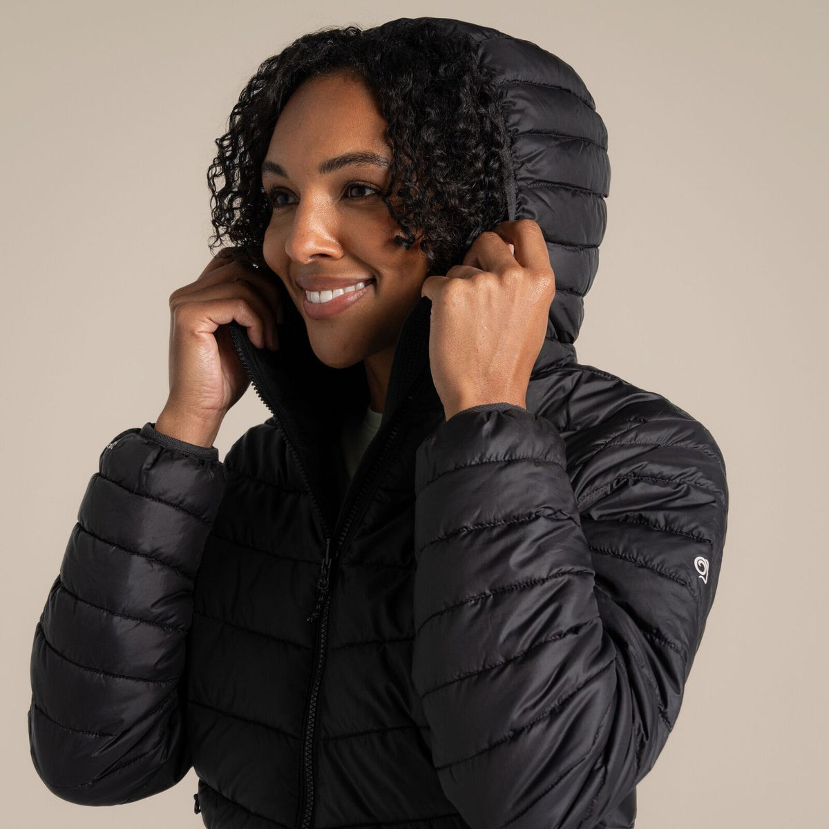 Craghoppers Womens Compresslite IX Hooded Insulating Jacket in Black