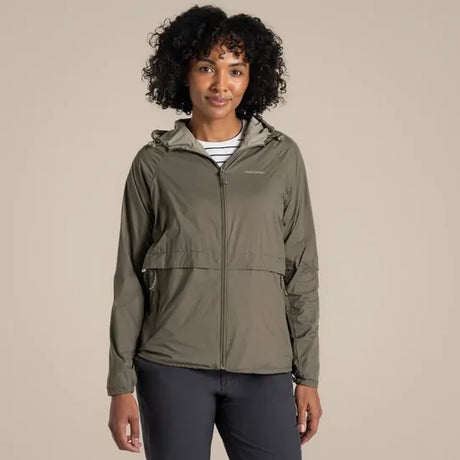 Craghoppers Womens NosiLife Rosa Reversible Jacket Insect Repellent UPF30+ Lightweight in Wild Olive/Vert - 16