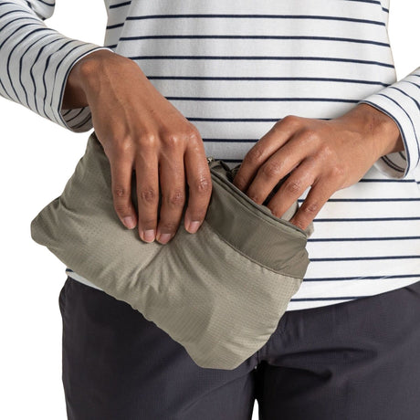 Craghoppers Womens NosiLife Rosa Reversible Jacket Insect Repellent UPF30+ Lightweight in Wild Olive/Vert