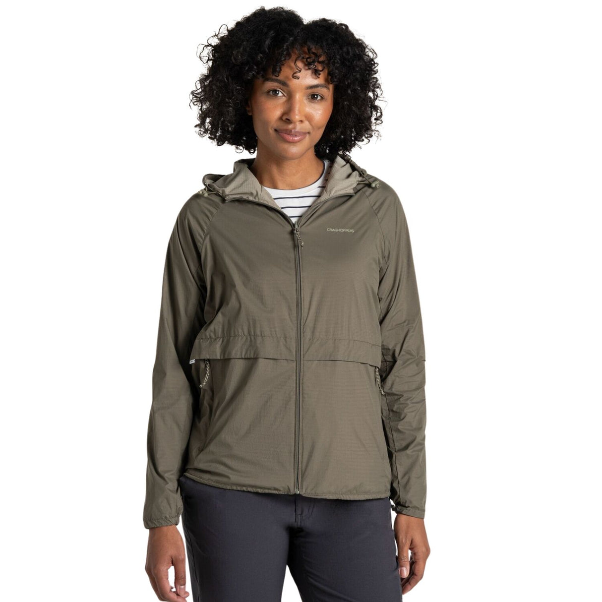 Craghoppers Womens Rosa Insect Repellent Reversible Jacket in Wild Olive/Vert