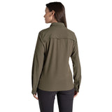 Craghoppers Womens Insect Repellent UPF50+ Quick Dry Pro Long Sleeve Shirt III in Wild Olive