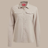 Craghoppers NosiLife Pro III Womens Long Sleeved Shirt in Soft Mushroom