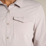 Craghoppers NosiLife Pro III Womens Long Sleeved Shirt in Soft Mushroom