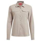 Craghoppers NosiLife Pro III Womens Long Sleeved Shirt in Soft Mushroom