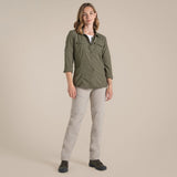 Craghoppers Womens NosiLife Adventure Long Sleeved Shirt III - Wild Olive