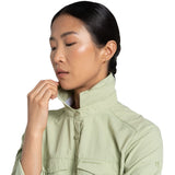 Craghoppers Womens Adventure Anti-Insect Quick Dry Long Sleeve Shirt III in Bud Green