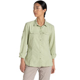 Craghoppers Womens Adventure Anti-Insect Quick Dry Long Sleeve Shirt III in Bud Green