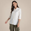 Craghoppers Womens Freeda Anti-Insect Lightweight Travel Long Sleeve Shirt in Seasalt