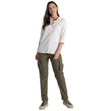 Craghoppers Womens Freeda Anti-Insect Lightweight Travel Long Sleeve Shirt in Seasalt