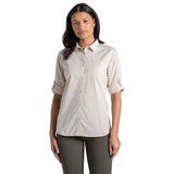 Craghoppers Womens Kiwi III Long Sleeved UPF30+ Quick Dry Shirt - Stone