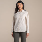 Craghoppers Womens Kiwi III Long Sleeved UPF30+ Quick Dry Shirt - Stone