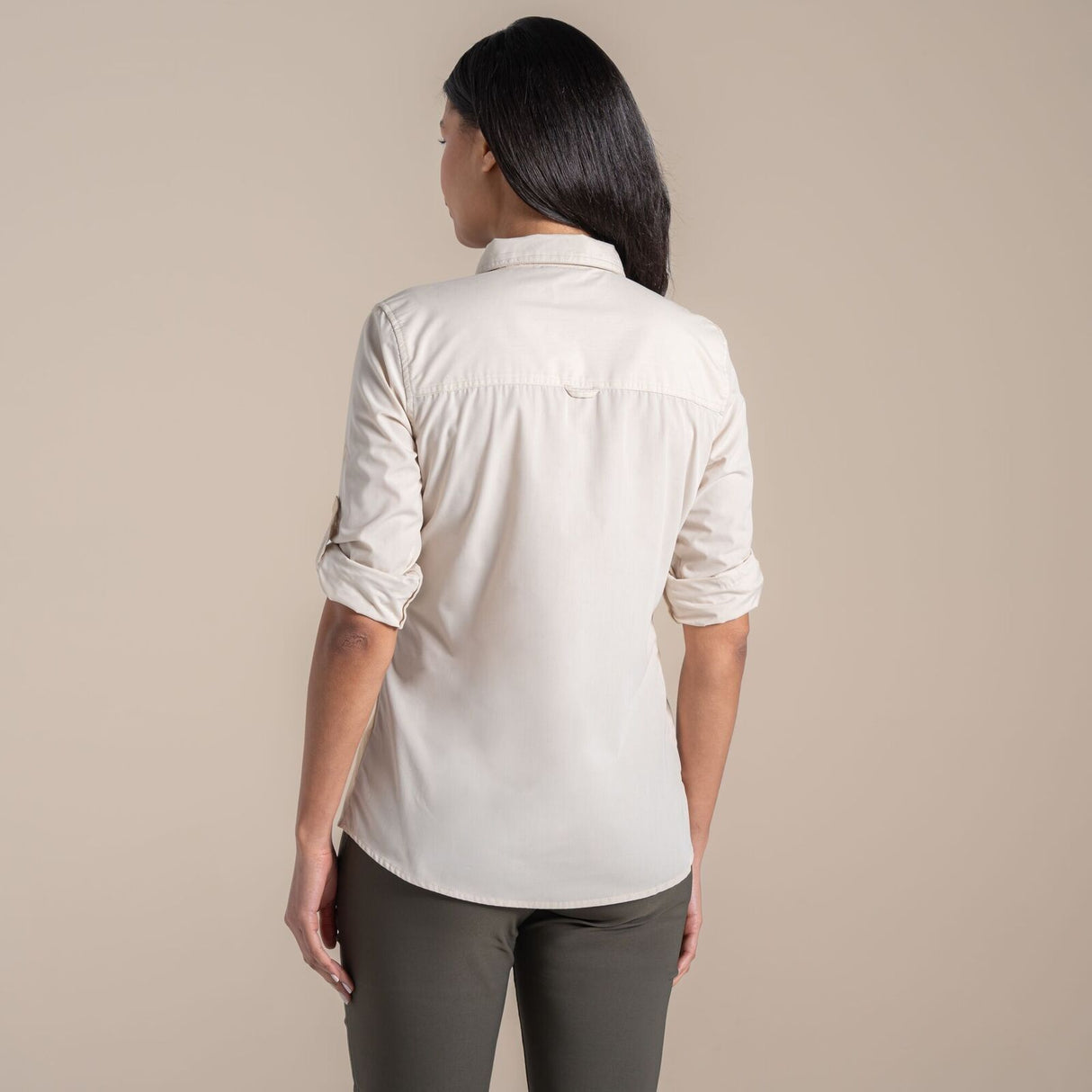 Craghoppers Womens Kiwi III Long Sleeved UPF30+ Quick Dry Shirt - Stone