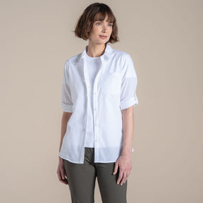 Craghoppers Womens Kiwi III Long Sleeved UPF30+ Quick Dry Shirt - White