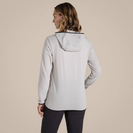 Craghoppers NosiLife Afia Hooded Slim Fit Jacket in Light Grey Marl