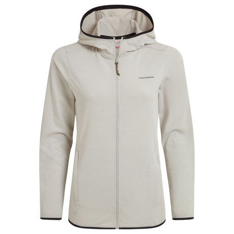 Craghoppers NosiLife Afia Hooded Slim Fit Jacket in Light Grey Marl