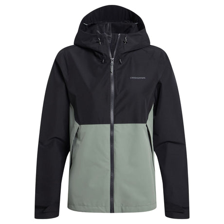 Craghoppers Womens Rosario Waterproof AquaDry Jacket in Black / Sage
