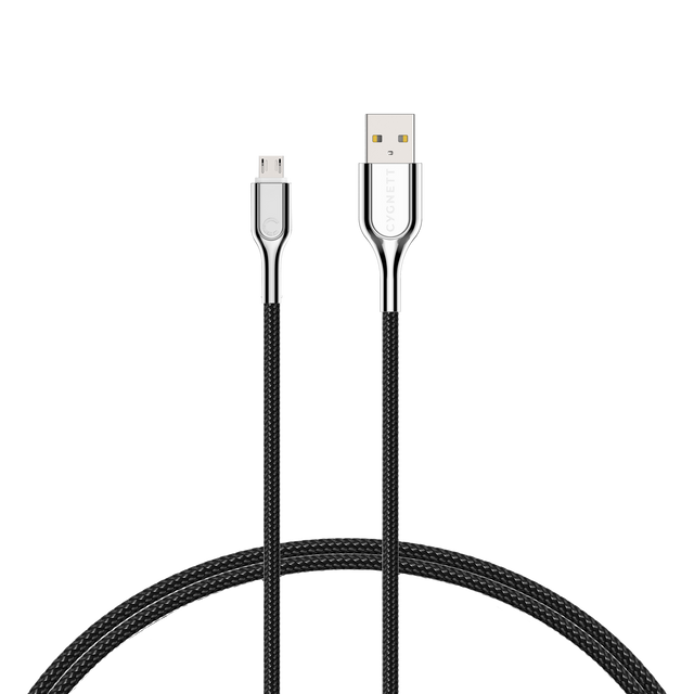 Cygnett 2-Metre Armoured Micro to USB-A Cable in Black