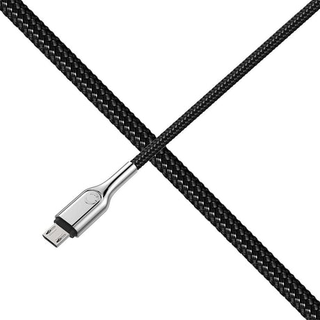 5x Cygnett 3-Metre Armoured Micro to USB-A Cable in Black (Bulk Pack)