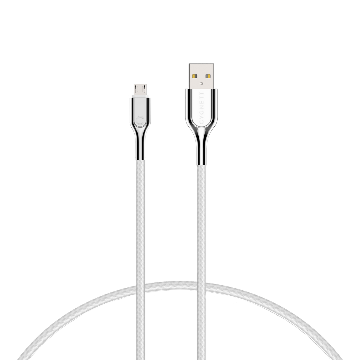 Cygnett Armoured Micro to USB-A Cable 1 Metre - White