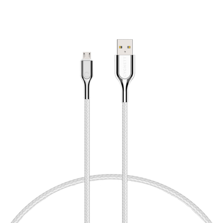 Cygnett Armoured Micro to USB-A Cable 1 Metre - White