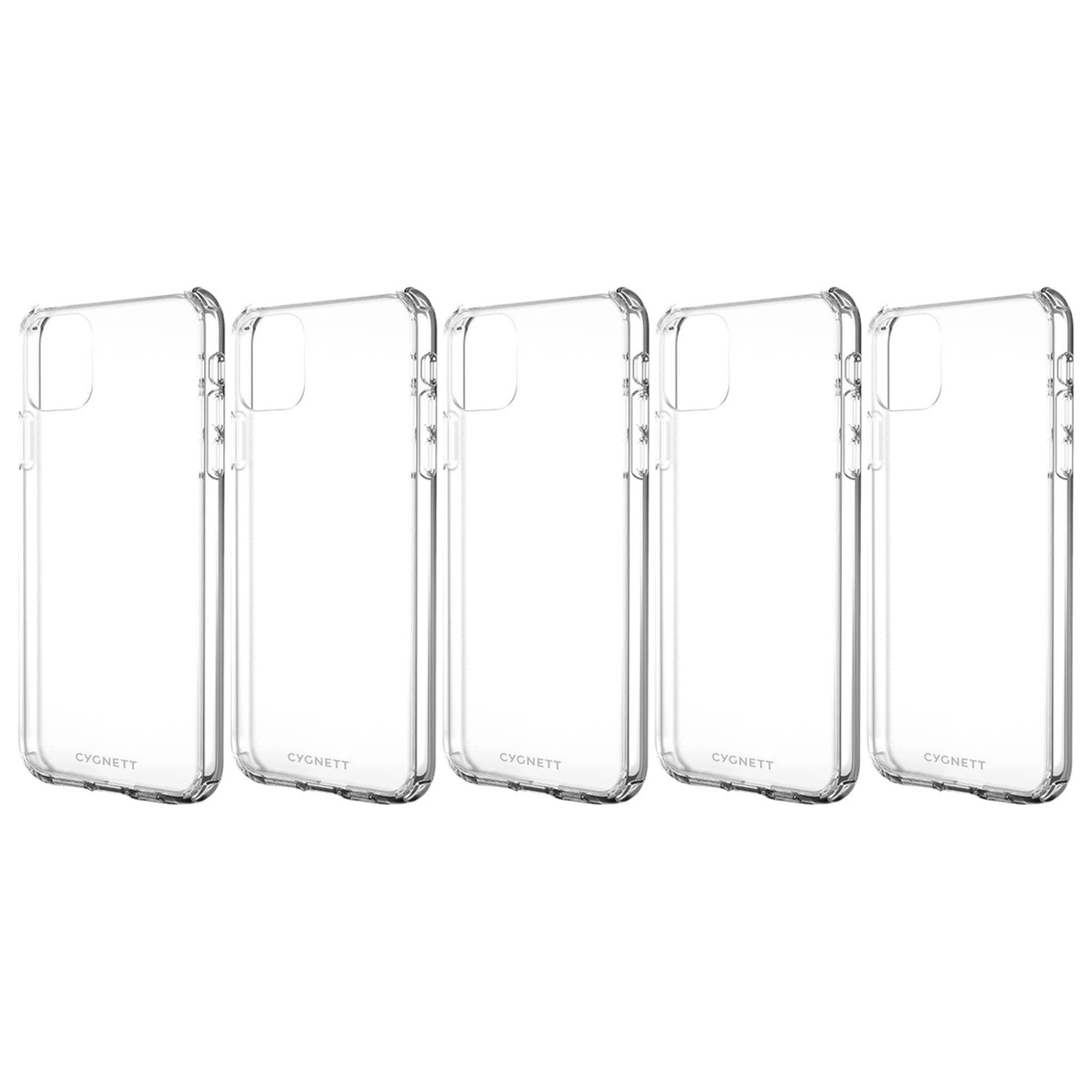 5x Cygnett AeroShield Protective Case for Apple iPhone 11 Bulk Pack - Clear