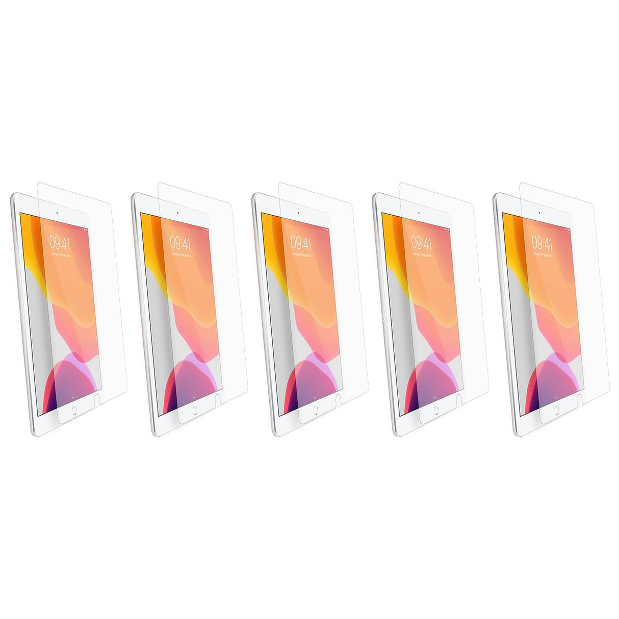 5x Cygnett OpticShield Tempered Glass Screen Protector for iPad 10.2" [7th/8th/9th Gen] (Bulk Pack)