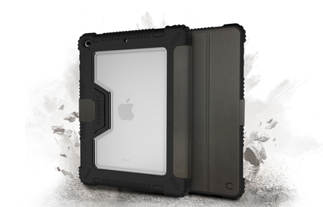Cygnett WorkMate Rugged Heavy Duty Protective Case for Apple iPad 10.2 Case - Black/Charcoal