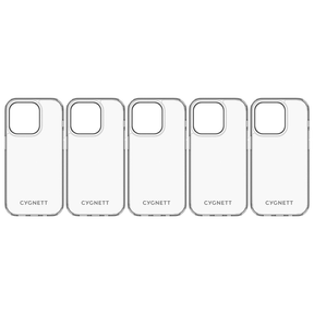 5x Cygnett AeroShield Slim Phone Case for iPhone 13 Pro Bulk Pack - Clear