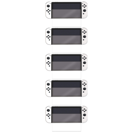 5x Cygnett DragonShield Tempered Glass Screen Protector for Nintendo Switch OLED Bulk Pack - Clear