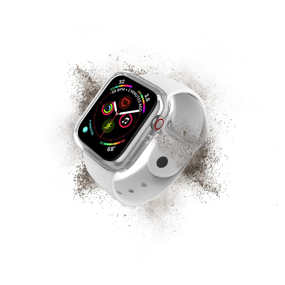 Cygnett AeroFlex Frame for Apple Watch Series 7/8/9 41mm - Clear