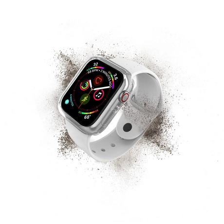 Cygnett AeroFlex Frame Protective Bumper Case for Apple Watch Series 7/8/9 45mm in Clear