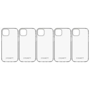 5x Cygnett AeroShield Phone Case for iPhone 14 Plus Bulk Pack - Clear