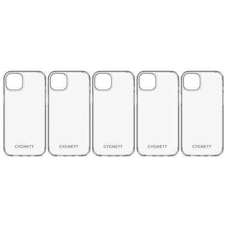 5x Cygnett AeroShield Phone Case for iPhone 14 Plus Bulk Pack - Clear