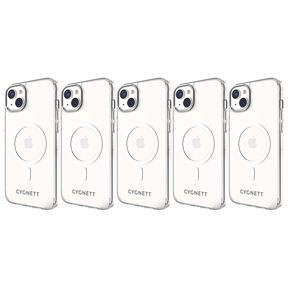 5x Cygnett AeroMag MagSafe Phone Case for iPhone 14 Plus Bulk Pack - Clear
