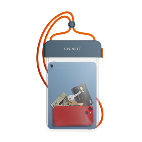 Cygnett AquaGuard Waterproof 11-inch Tablet/Phone Pouch Universal Travel Holder