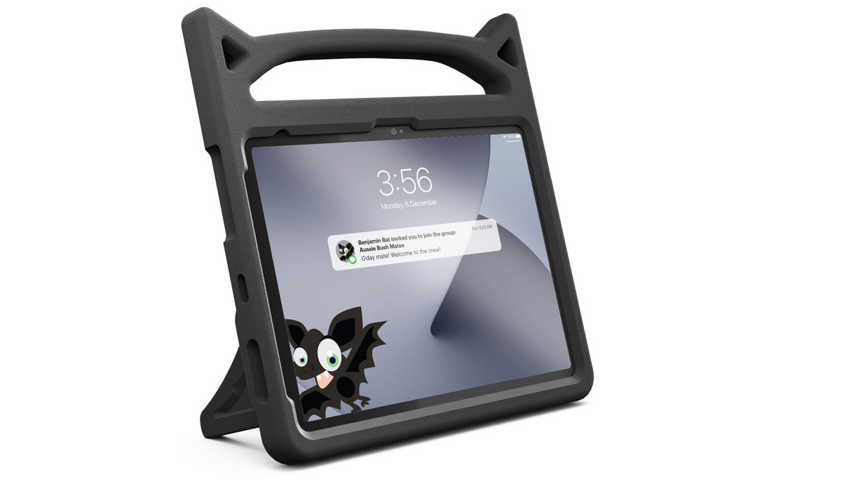 Cygnett Let's Go Benjamin Bat for iPad 10th Generation Kids Case - Black