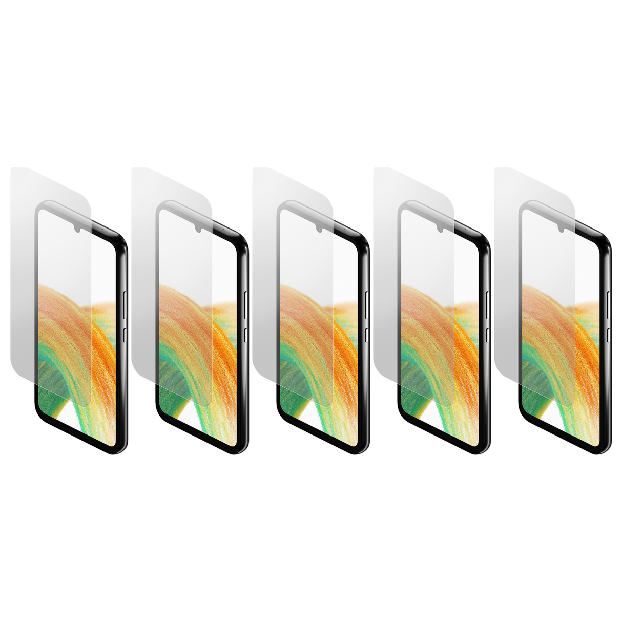 5x Cygnett OpticShield Screen Protector for Samsung Galaxy A34 5G Phones (Bulk Pack)