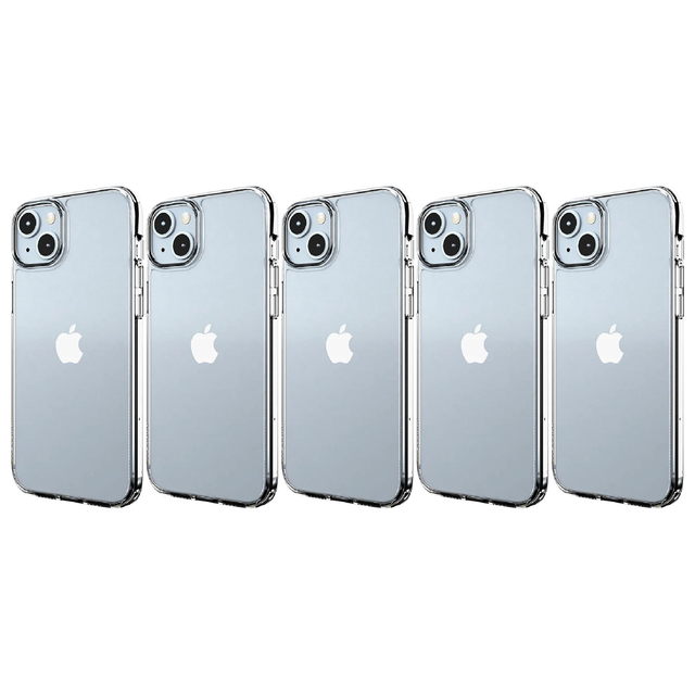 5x Cygnett AeroShield Protective Case For Apple iPhone 15 Plus (6.7") in Clear (Bulk Pack)